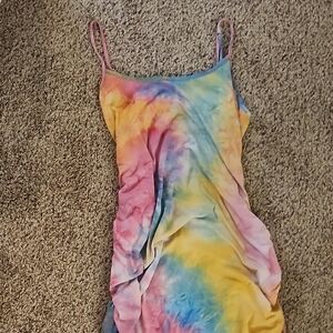 Absolutely Vibrant Tie-Dye Midi Dress